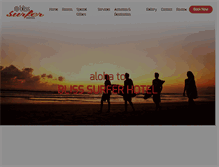 Tablet Screenshot of blisssurferhotel.com